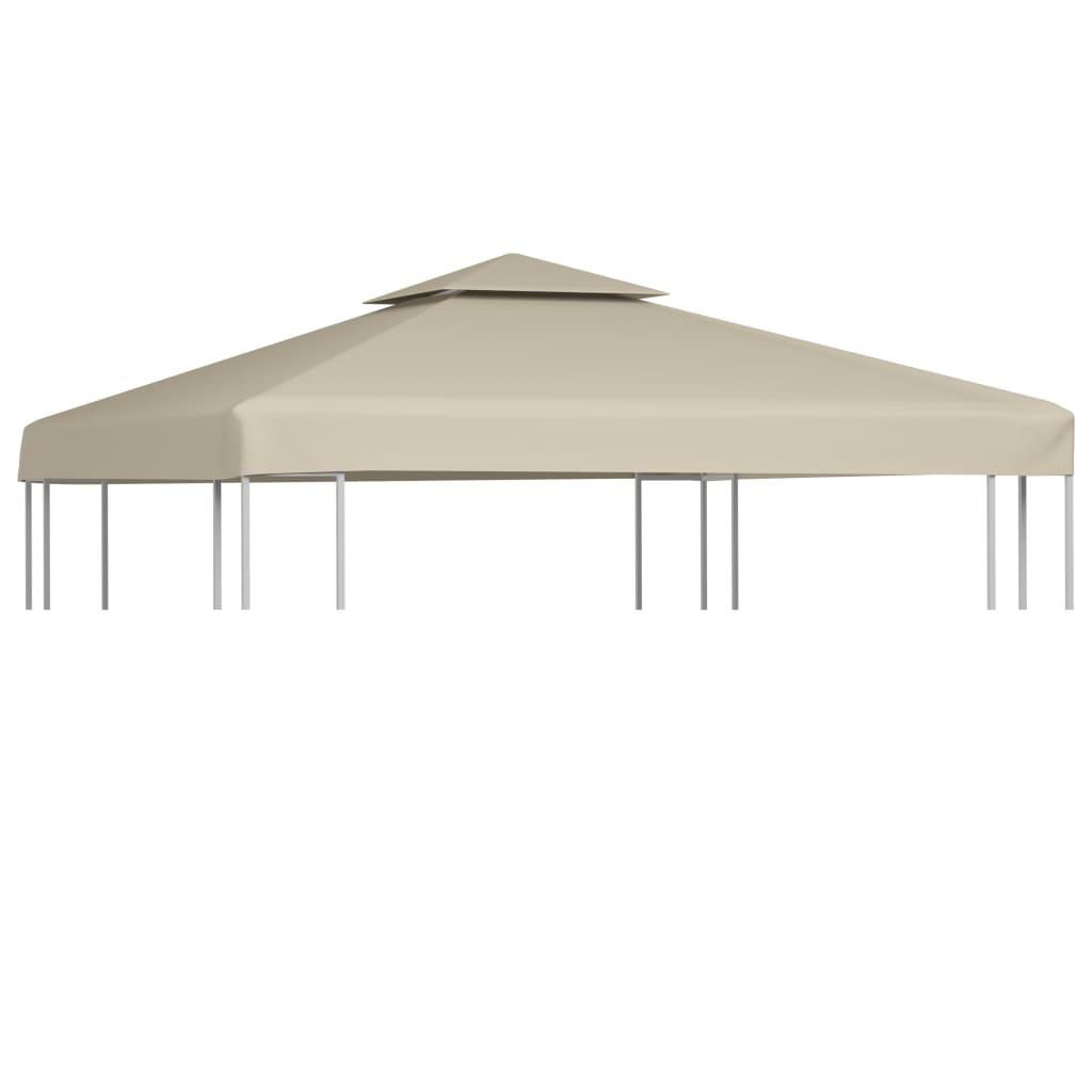 Baldakin til havepavillon 3x3 m 310 g/m² beige