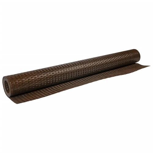 Altanafskærmning 300x80 cm polyrattan brun og sort