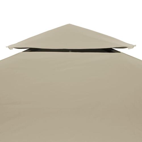 Baldakin til havepavillon 3x3 m 310 g/m² beige