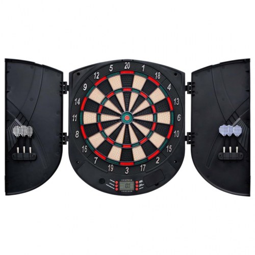 Elektronisk dartskive med dartpile - sort