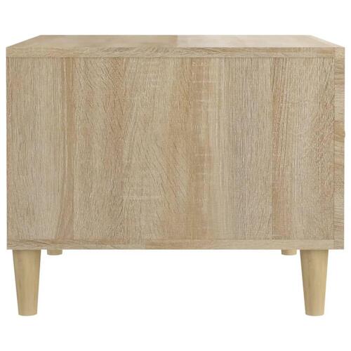 Sofabord 50x50x40 cm konstrueret træ sonoma-eg