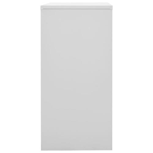 Skabe 5 stk. 90x45x92,5 cm stål lysegrå og blå