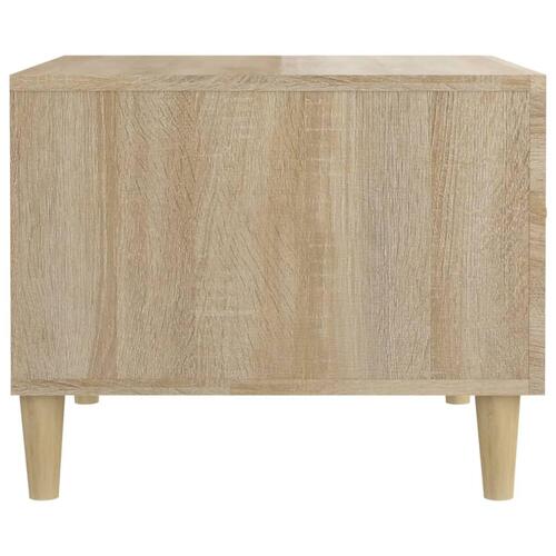Sofaborde 2 stk. 50x50x40 cm konstrueret træ sonoma-eg
