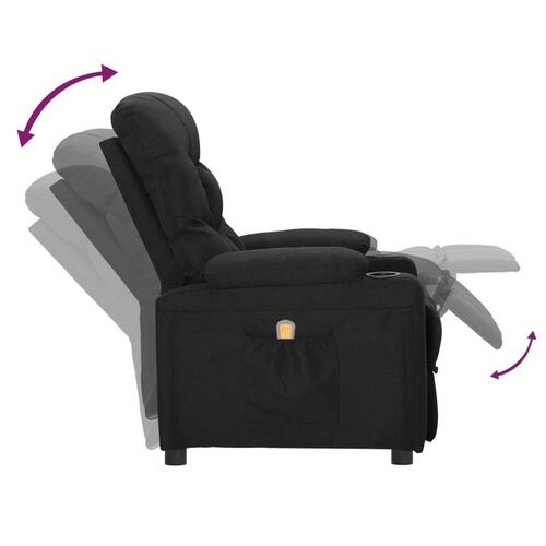 Massagestol stof sort