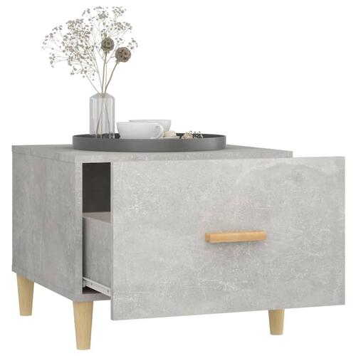 Sofabord 50x50x40 cm konstrueret træ betongrå