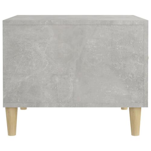 Sofabord 50x50x40 cm konstrueret træ betongrå