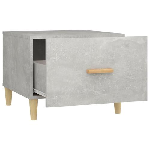 Sofaborde 2 stk. 50x50x40 cm konstrueret træ betongrå