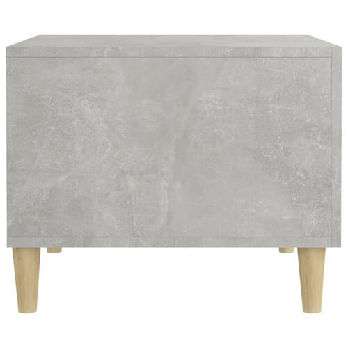 Sofaborde 2 stk. 50x50x40 cm konstrueret træ betongrå