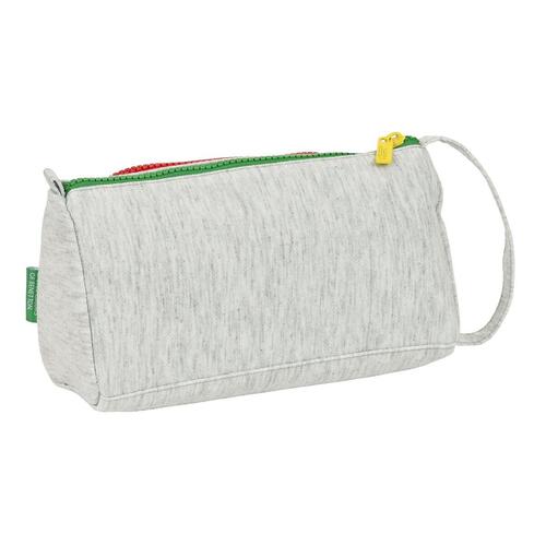 Penalhus med Tilbehør Benetton Pop Grå 20 x 11 x 8.5 cm (32 Dele)