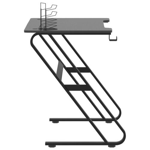 Gamerbord med ZZ-formede ben 90x60x75 cm sort