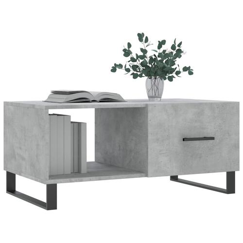 Sofabord 90x50x40 cm konstrueret træ betongrå