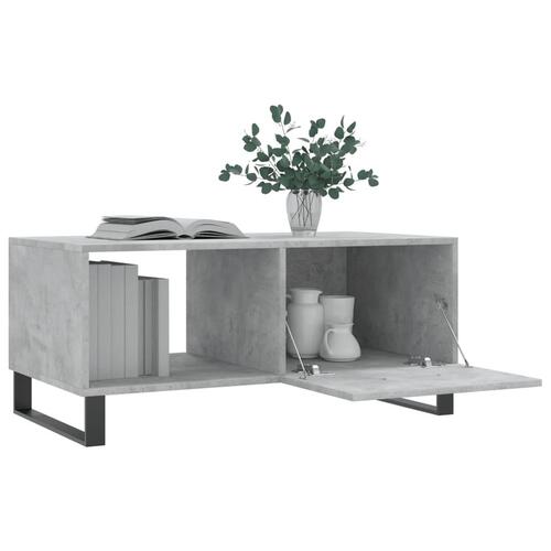 Sofabord 90x50x40 cm konstrueret træ betongrå