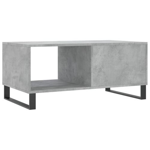 Sofabord 90x50x40 cm konstrueret træ betongrå