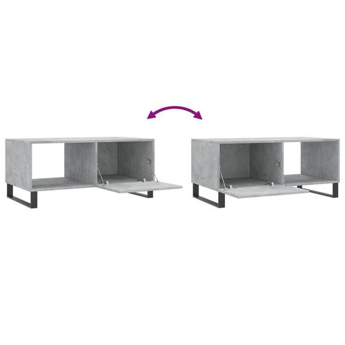 Sofabord 90x50x40 cm konstrueret træ betongrå