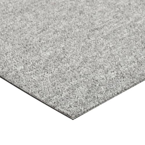 Tæppefliser 20 stk. 5 m² 50x50 cm lysegrå