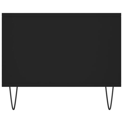 Sofabord 90x50x40 cm konstrueret træ sort