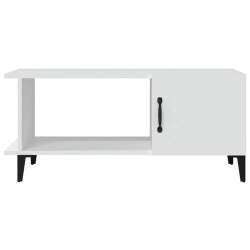 Sofabord 90x50x40 cm konstrueret træ hvid