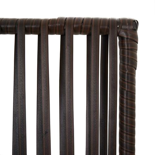 Rumdeler 6 paneler polyrattan brun