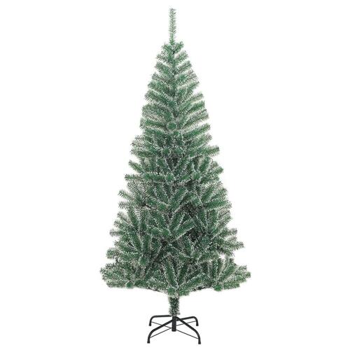 Kunstigt juletræ med 300 LED'er + sne og kuglesæt 240 cm