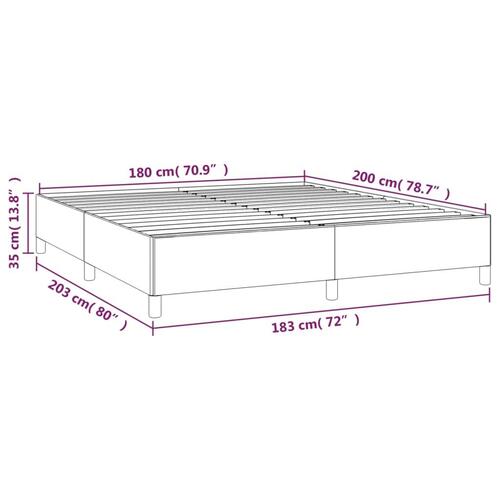 Sengeramme uden madras 180x200 cm stof sort