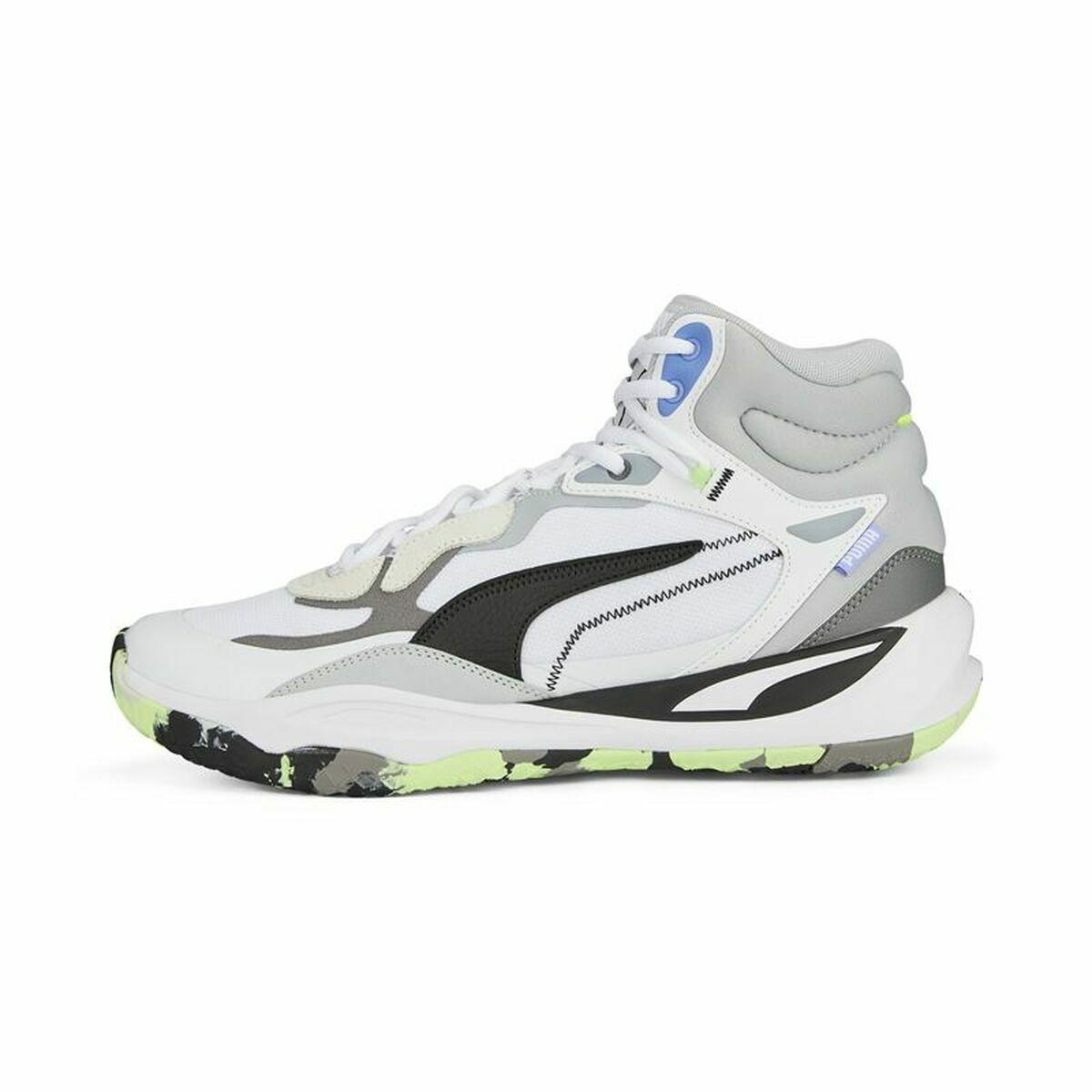 Basketballsko til voksne Puma Playmaker Pro Mid Hvid 39