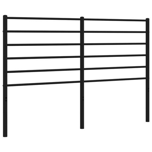 Sengegavl 150 cm metal sort