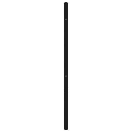 Sengegavl 150 cm metal sort