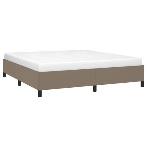 Sengeramme uden madras 180x200 cm stof gråbrun