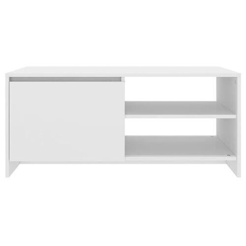 Sofabord 102x50x45 cm konstrueret træ hvid