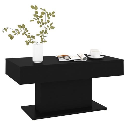 Sofabord 96x50x45 cm konstrueret sort