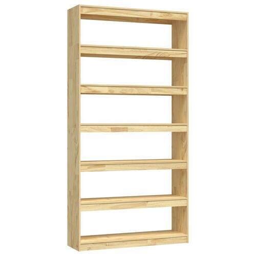 Bogreol/rumdeler 100x30x200 cm massivt fyrretræ