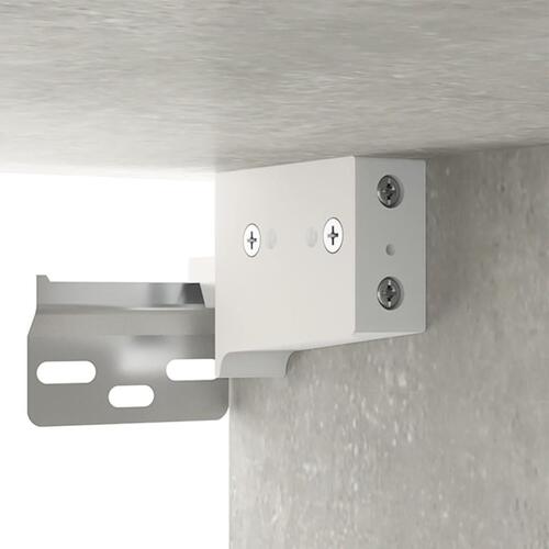 Væghængt sengebord 35x35x20 cm betongrå