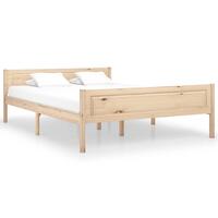 Sengestel 140x200 cm massivt fyrretræ