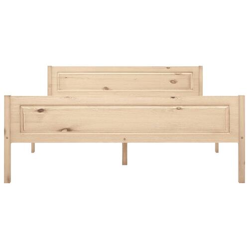 Sengestel 140x200 cm massivt fyrretræ