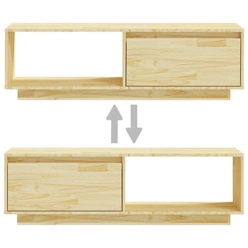 Tv-bord 110x30x33,5 cm massivt fyrretræ