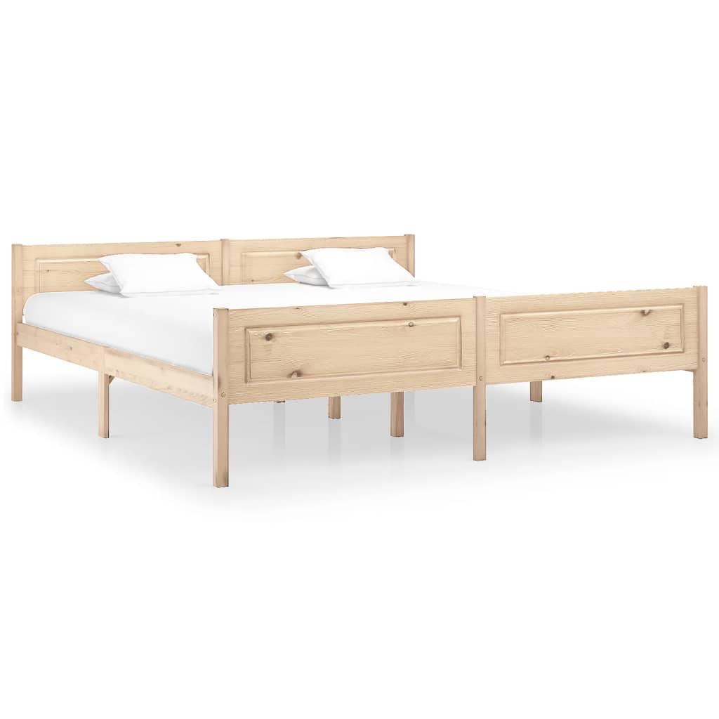 Sengestel 180x200 cm massivt fyrretræ