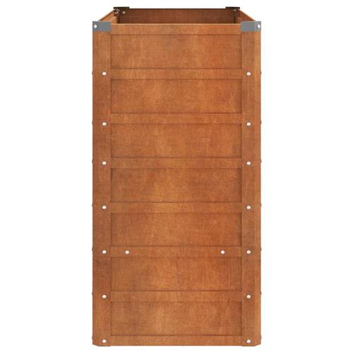 Højbed 100x40x77 cm cortenstål rustfarvet