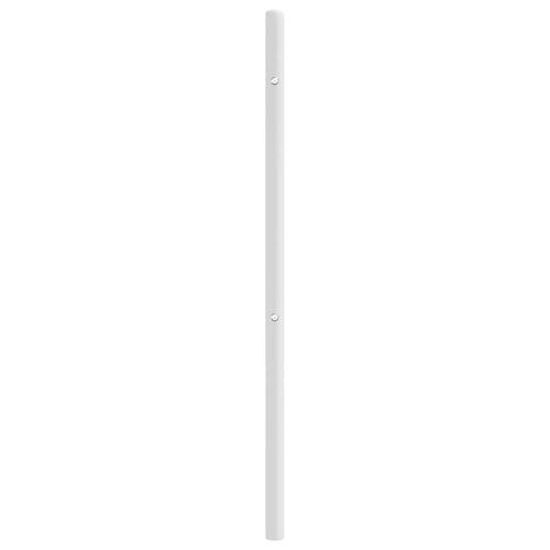 Sengegavl 180 cm metal hvid