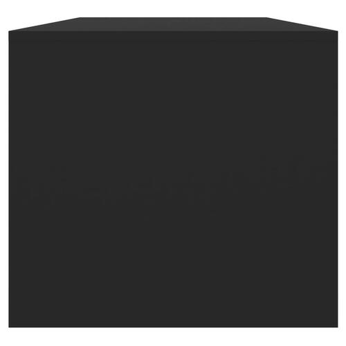 Sofabord 102x50x45 cm konstrueret træ sort