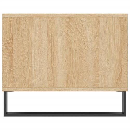 Sofabord 90x50x40 cm konstrueret træ sonoma-eg