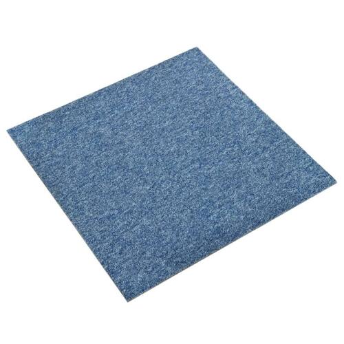 Tæppefliser 20 stk. 5 m² 50x50 cm blå