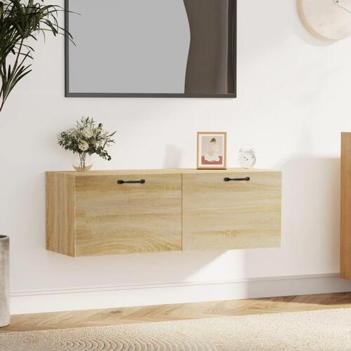 Vægskab 100x36,5x35 cm konstrueret træ sonoma-eg