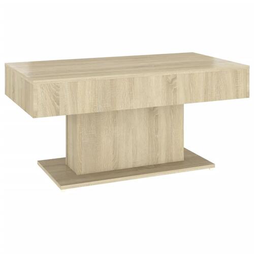 Sofabord 96x50x45 cm konstrueret træ sonoma-eg