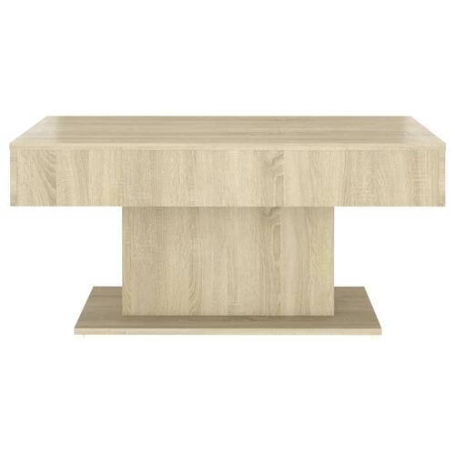 Sofabord 96x50x45 cm konstrueret træ sonoma-eg