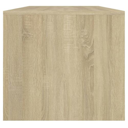 Sofabord 102x50x45 cm konstrueret træ sonoma-eg