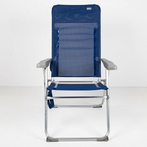 Strandstol Aktive Slim Foldbar Marineblå 47 x 107 x 66 cm (4 enheder)
