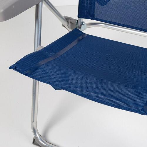 Strandstol Aktive Slim Foldbar Marineblå 47 x 107 x 66 cm (4 enheder)