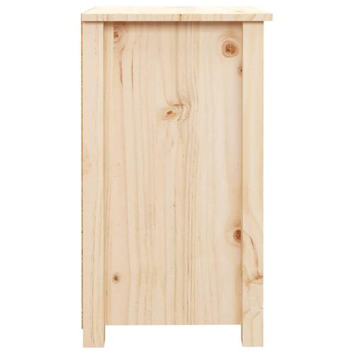 Sengebord 40x35x61,5 cm massivt fyrretræ