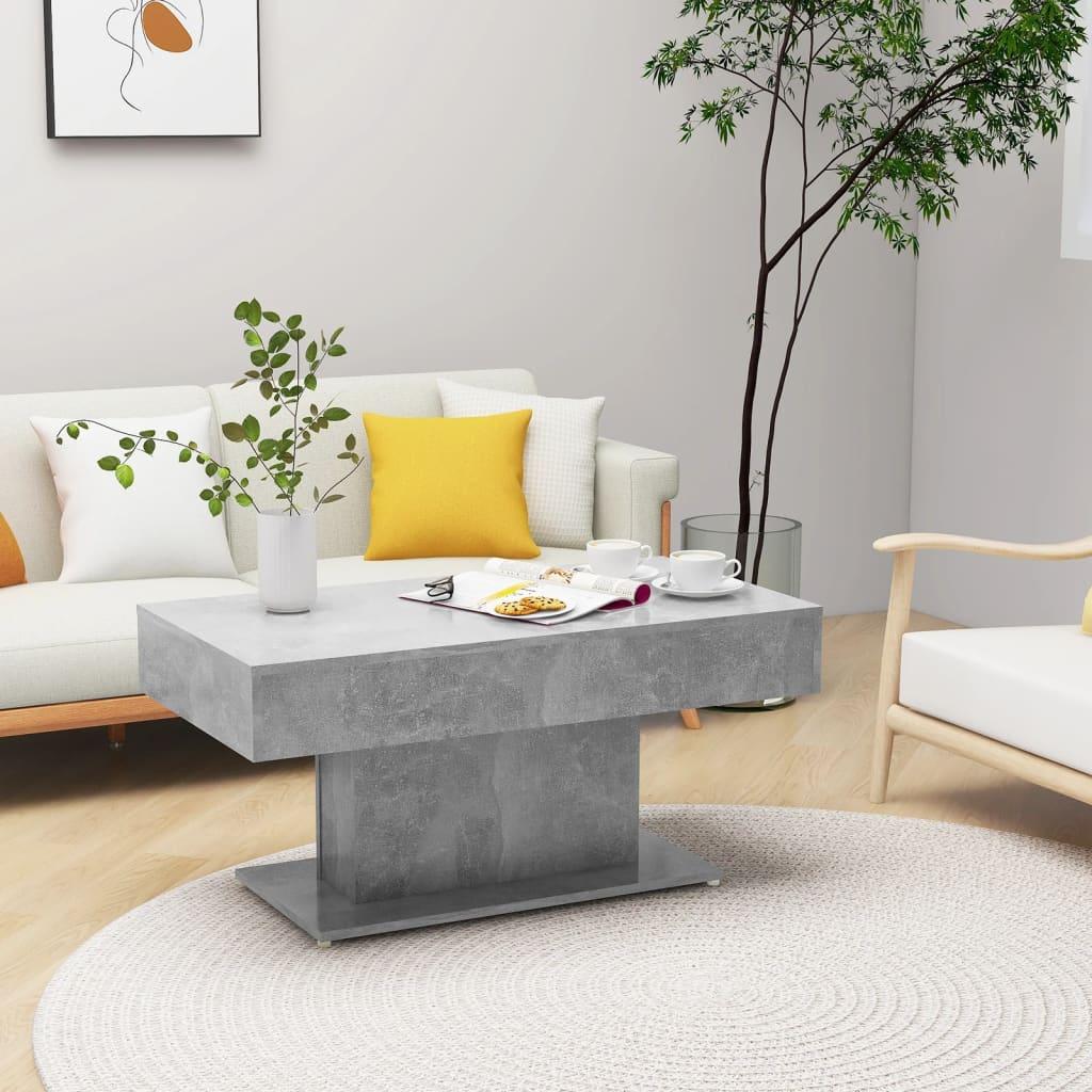 Sofabord 96x50x45 cm konstrueret betongrå
