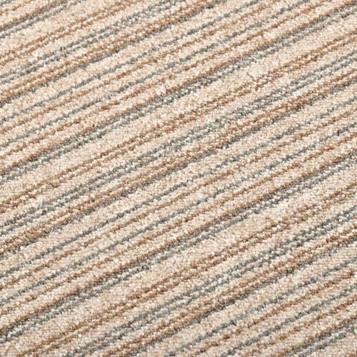 Tæppefliser 20 stk. 5 m² 50x50 cm stribet beige